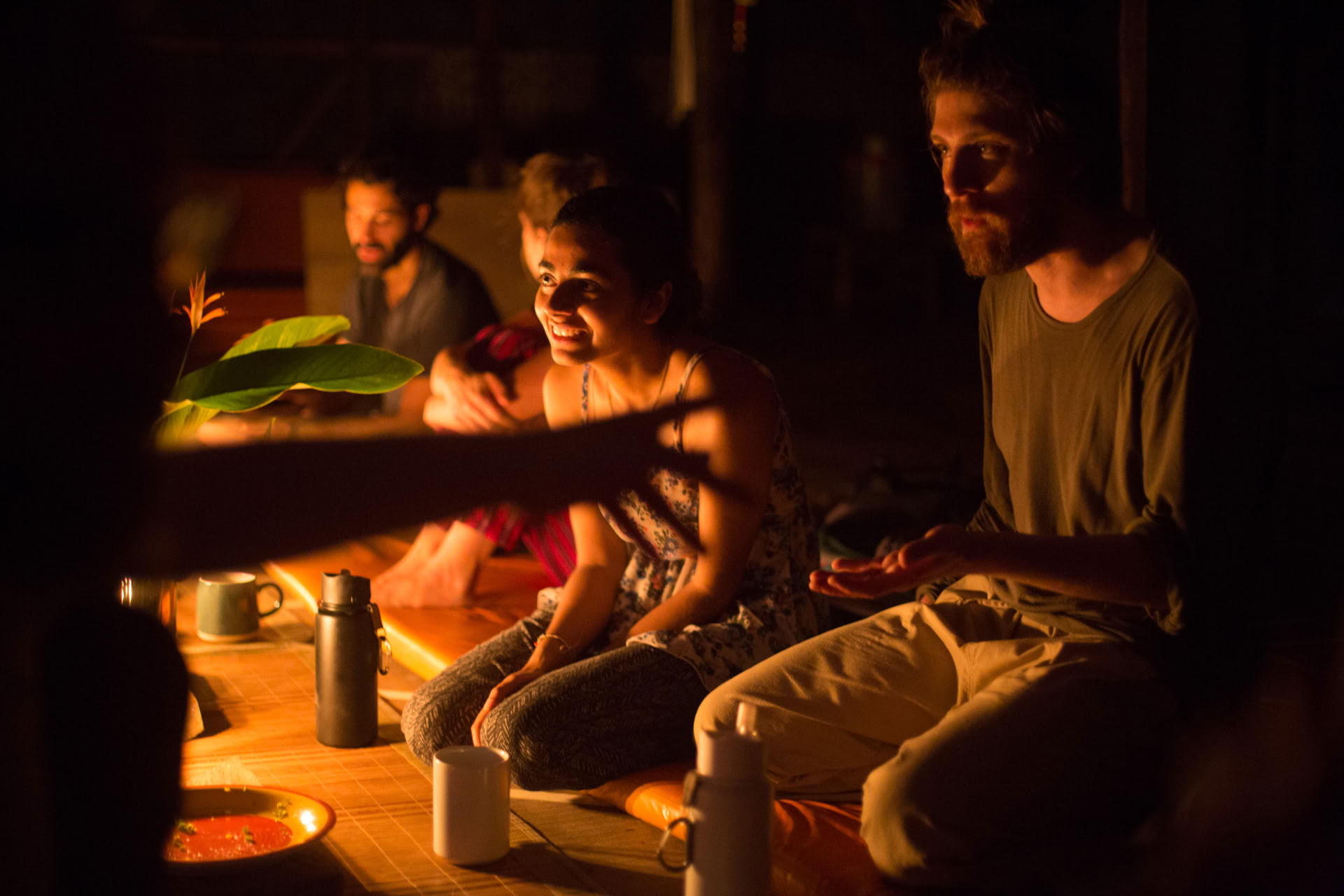 Öppen ayahuasca-retreat