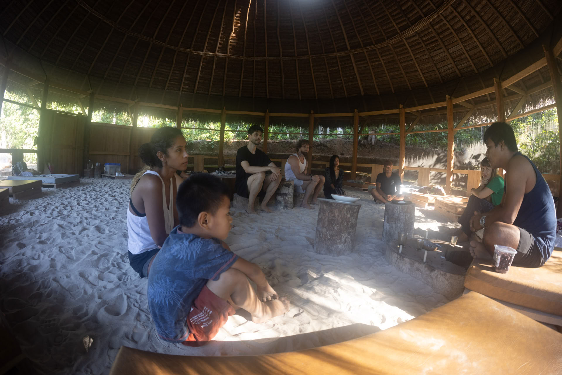 Öppen ayahuasca-retreat