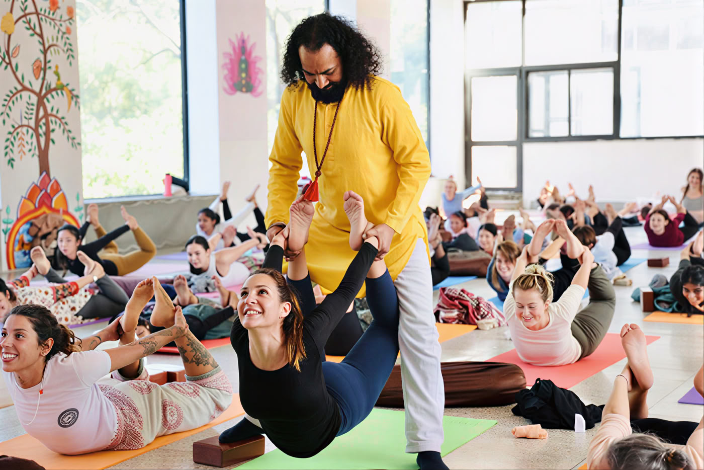 200-timmars ayurveda-yogalärarutbildning i Rishikesh, Indien
