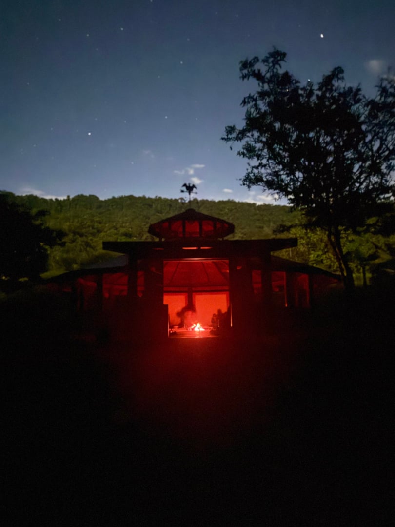 San Pedro-temazkalceremoni på Hayulima naturreservat