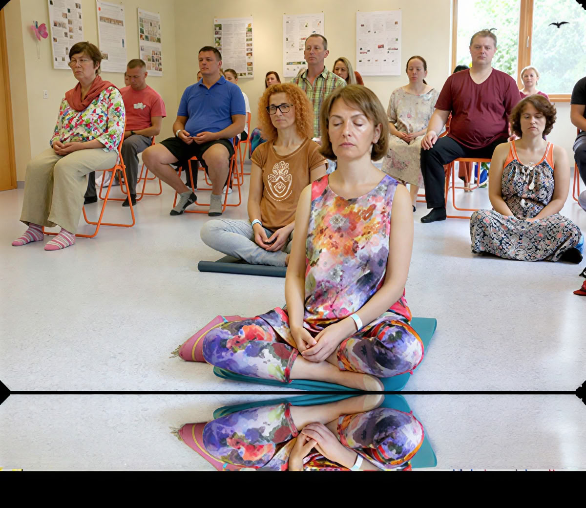 Osho dynamisk meditation ledd av meditationsmästare
