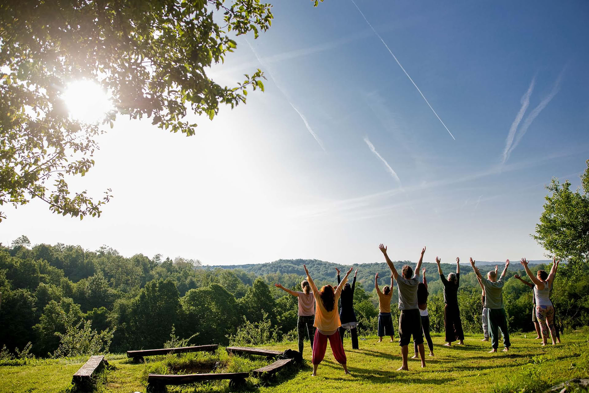 Yoga-retreat i skogen i Kroatien
