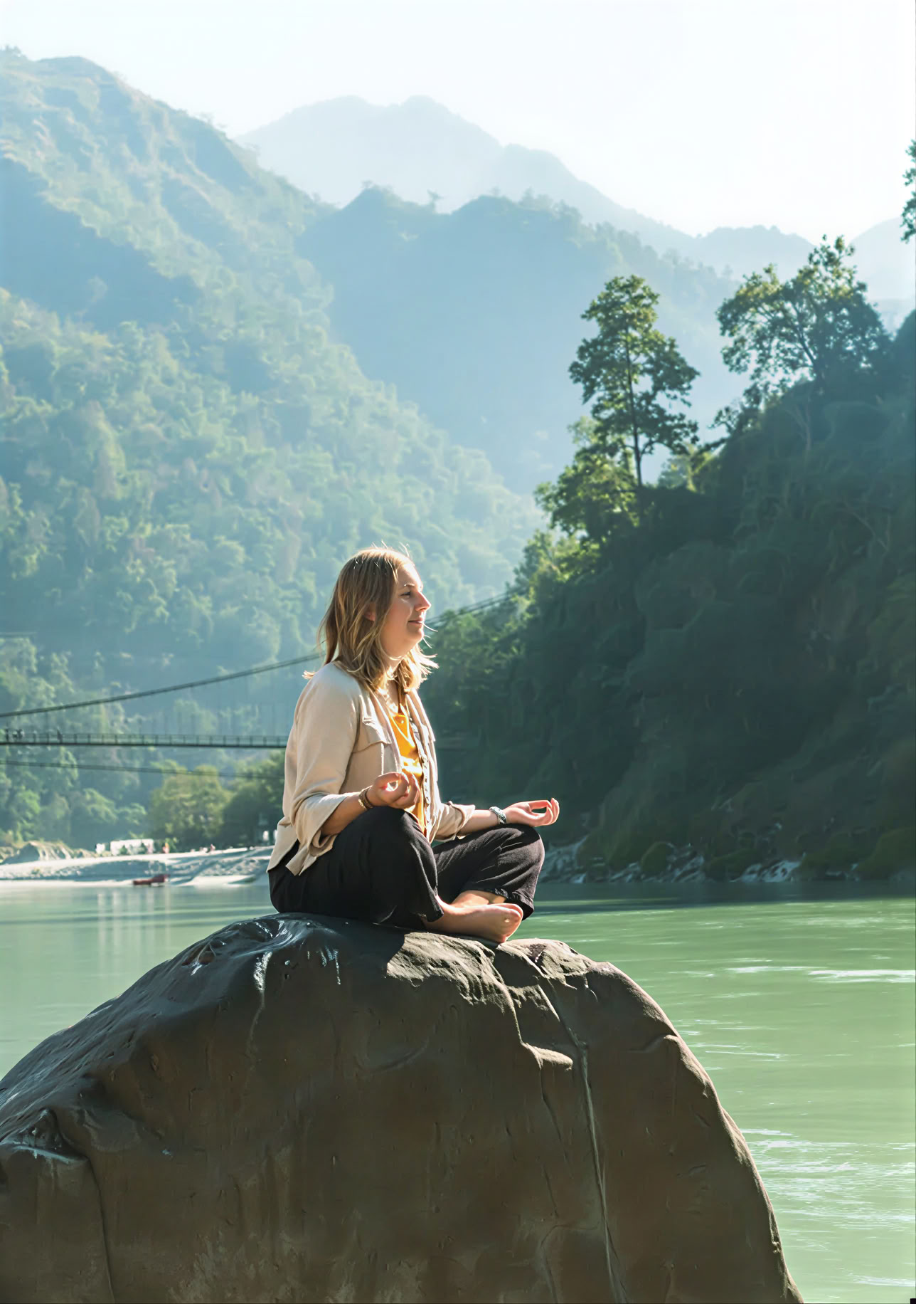 100-timmars yogalärarutbildning i Rishikesh