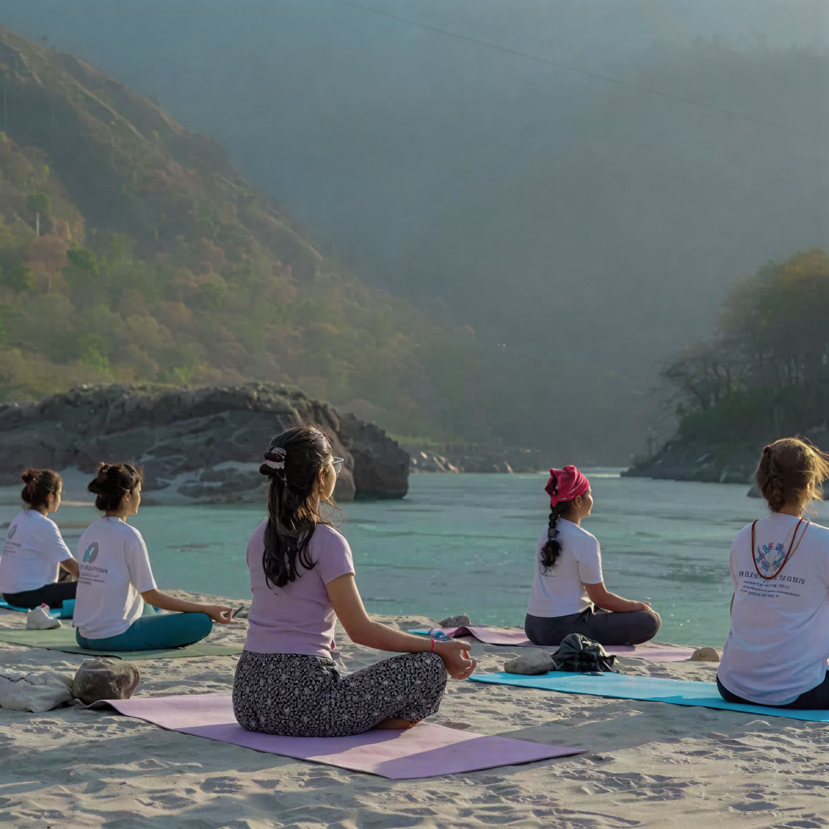 100-timmars yogalärarutbildning i Rishikesh