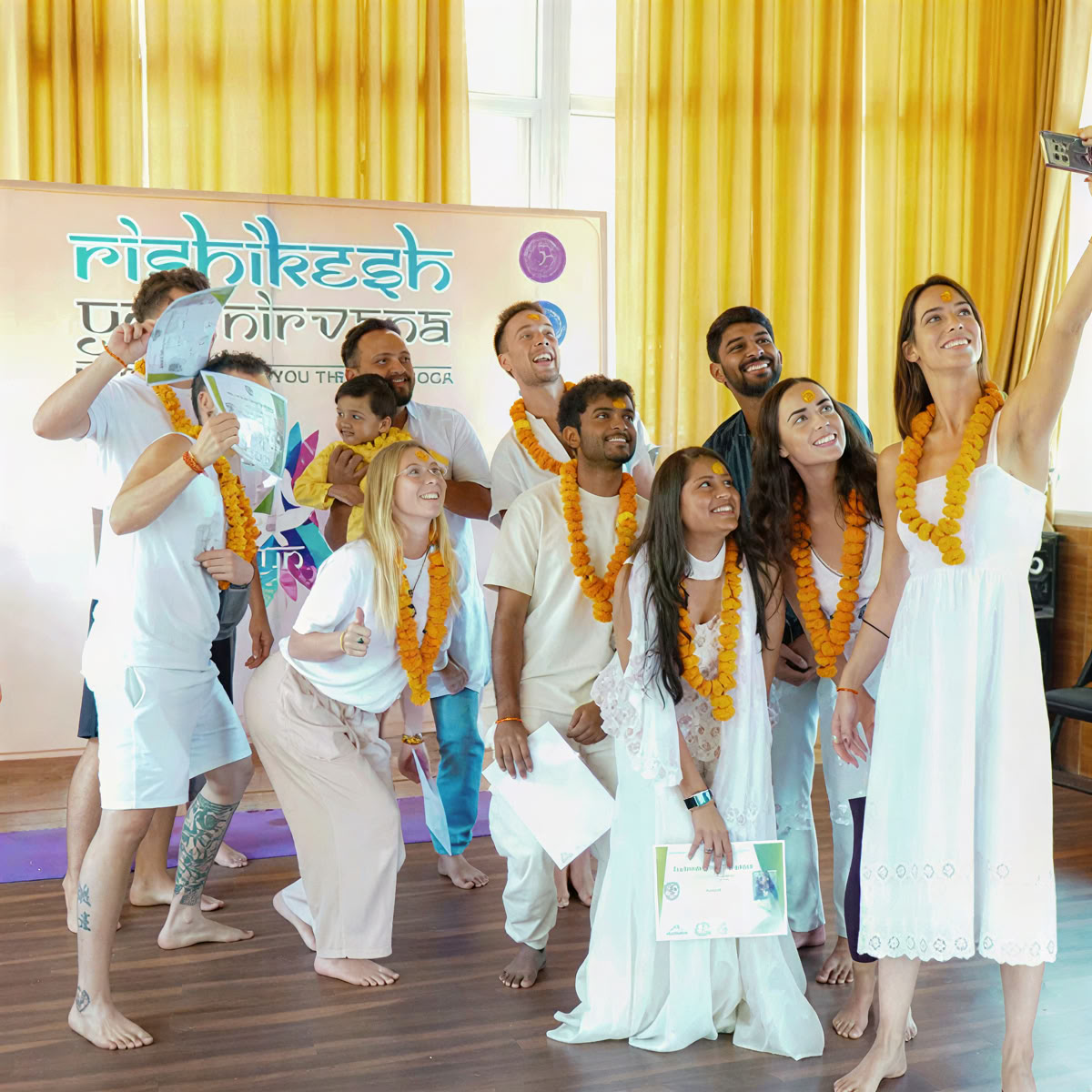 200-timmars yogalärarutbildning i Rishikesh