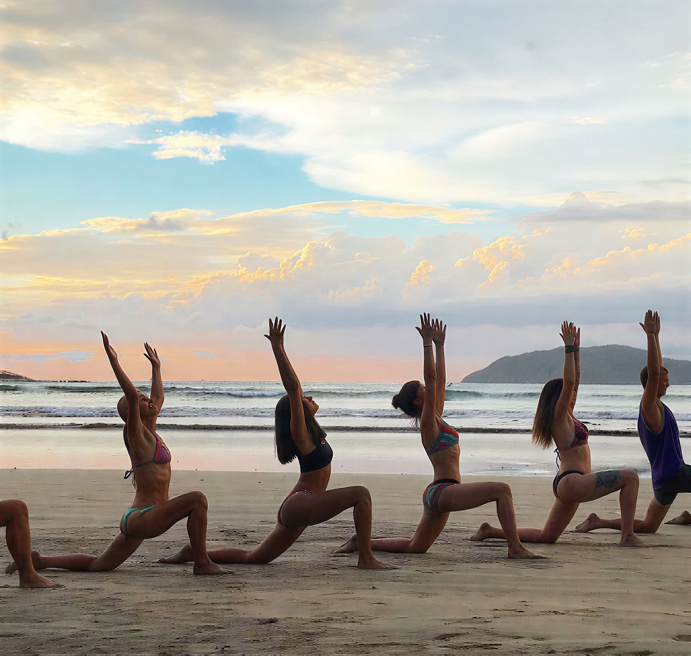 Strandyoga & andningsövningar