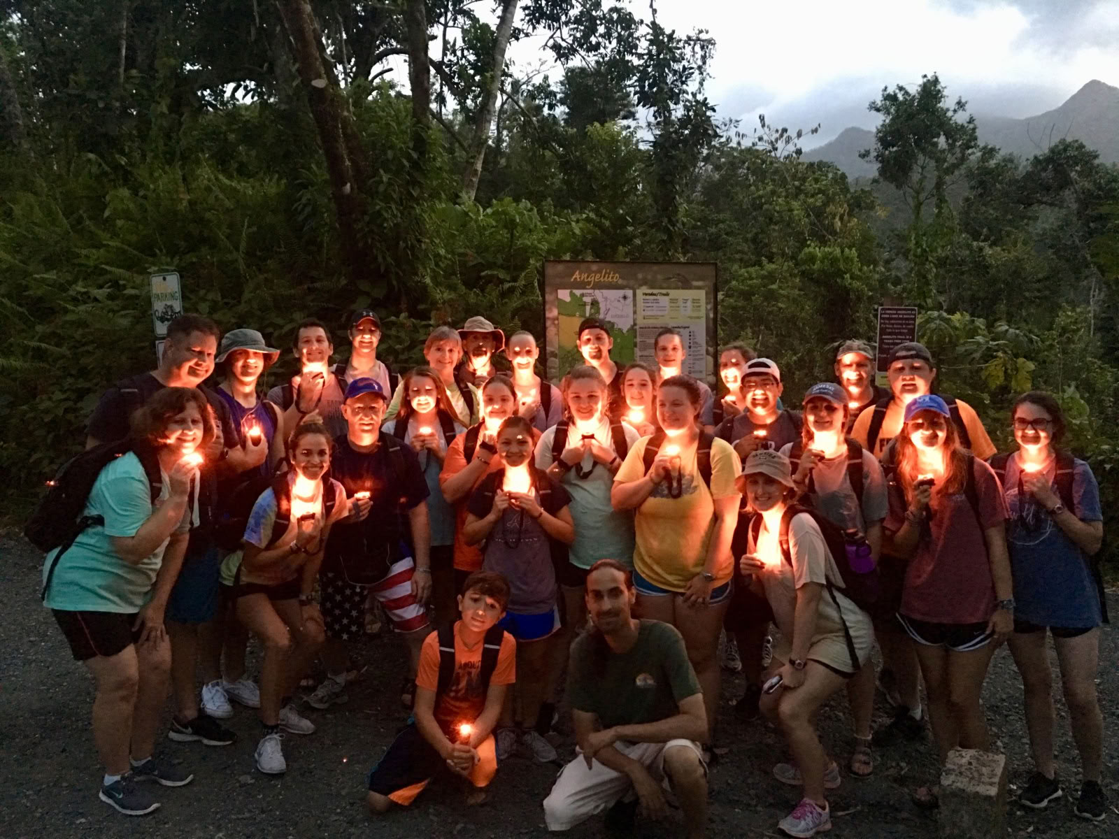 Nattvandring i regnskogen El Yunque