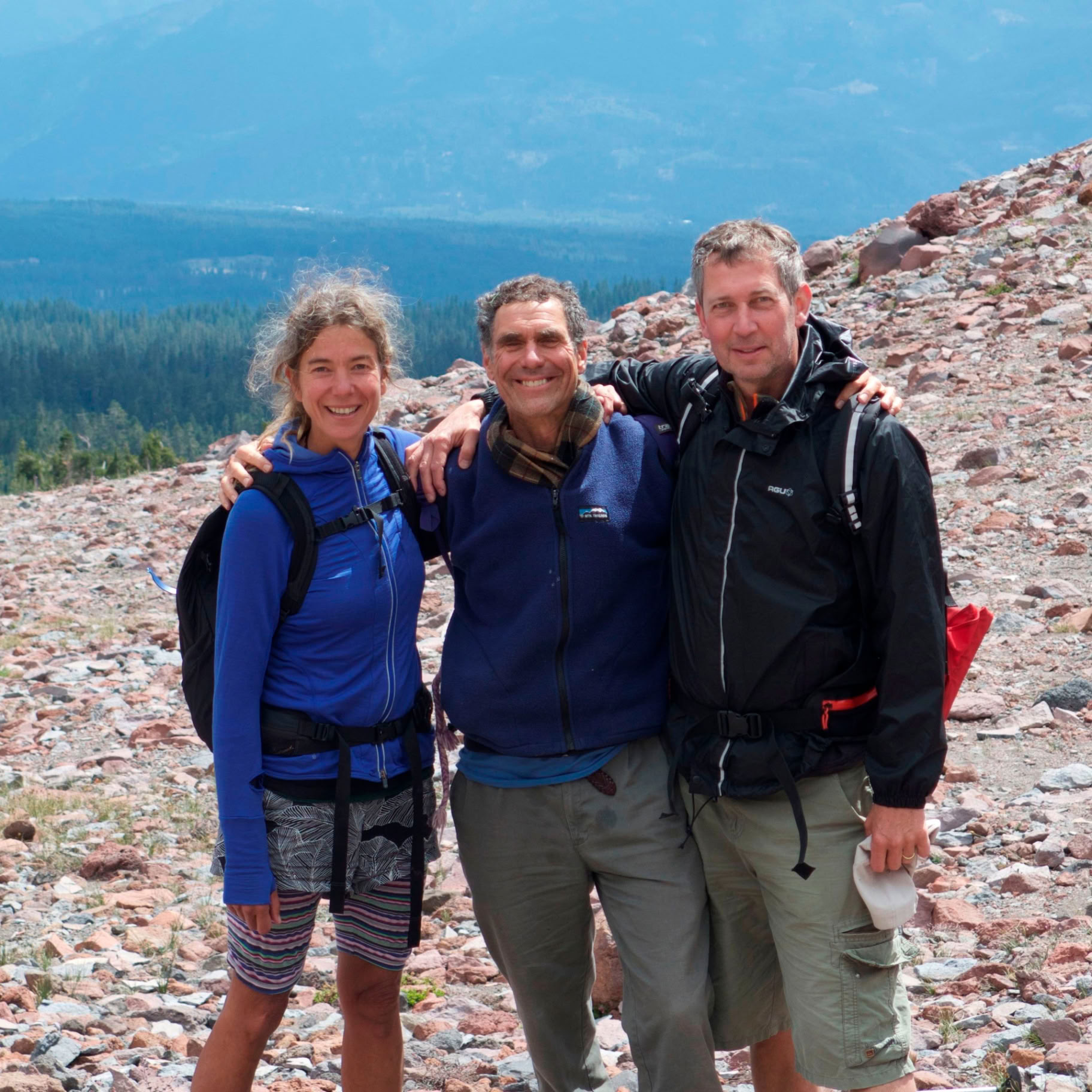 Premiumretreater vid Mount Shasta