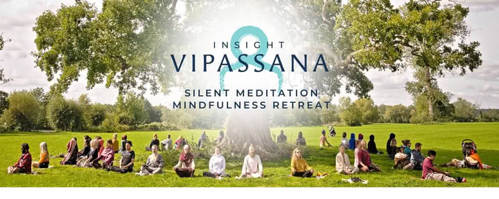 Insiktsvipassana tysta meditationsretreater