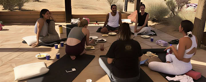 En dags retreat i öknen med Om i Joshua Tree