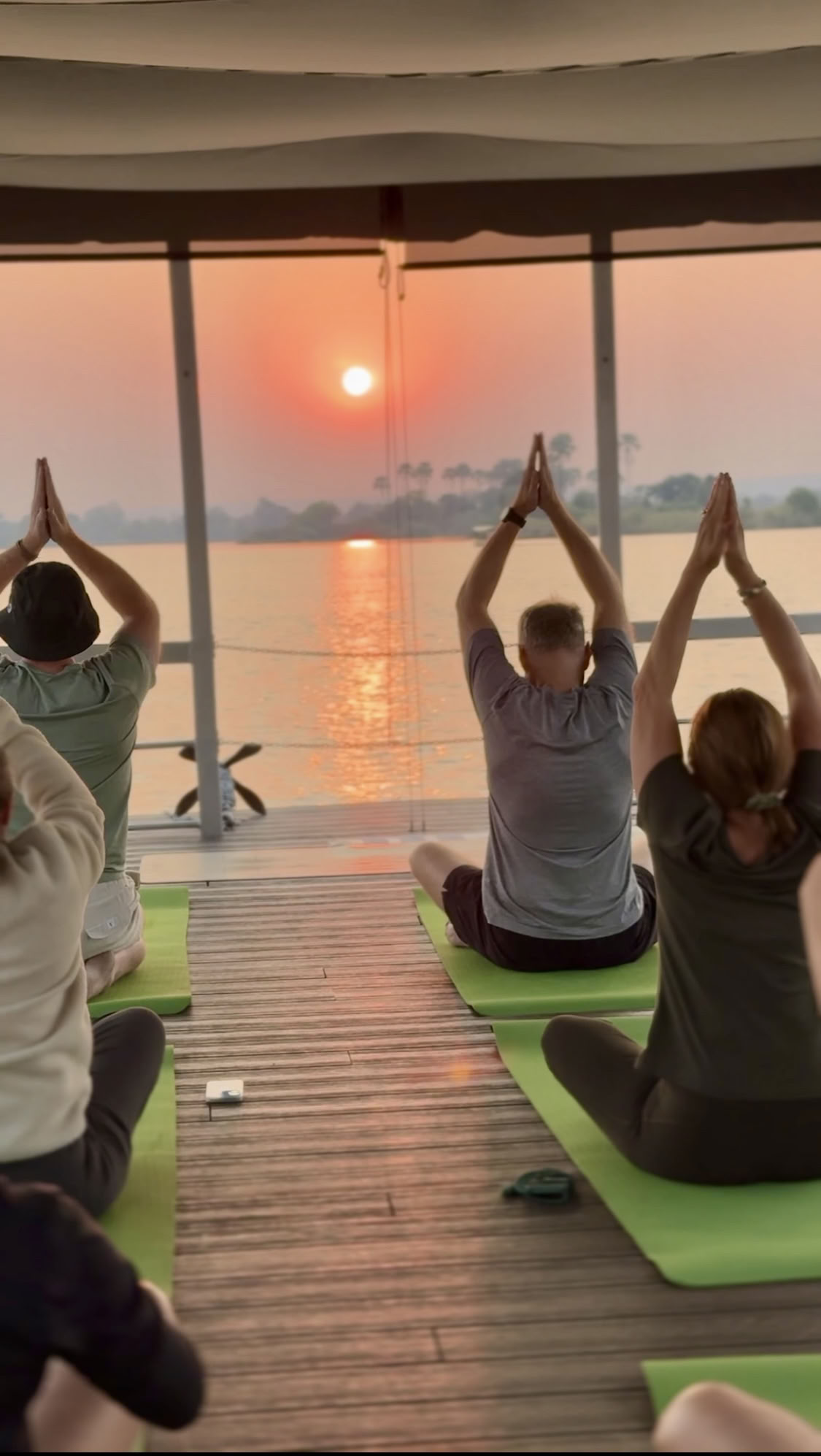 Yoga vid Zambezi