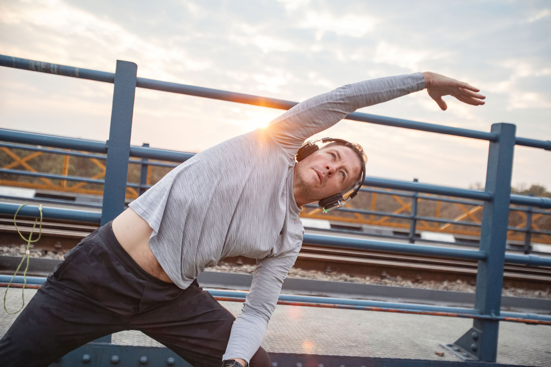 Yoga på bron