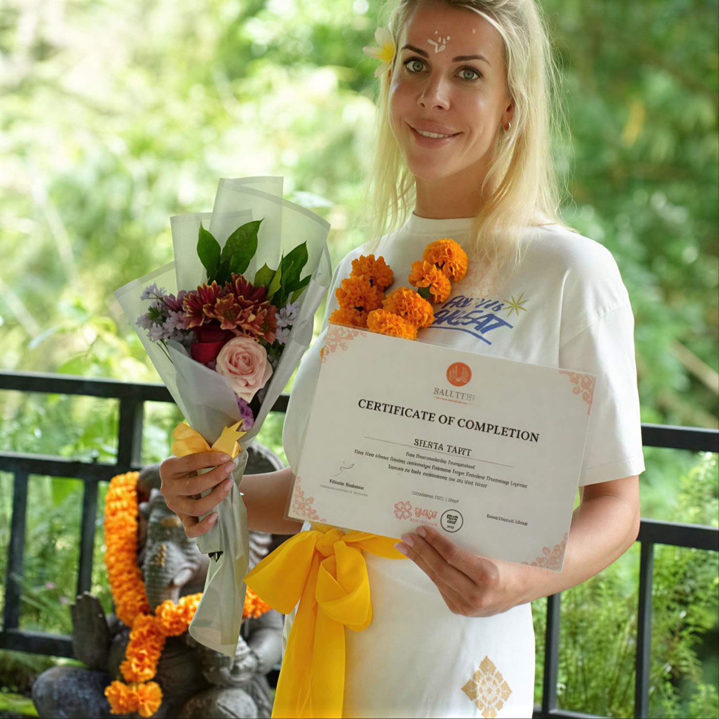 100-timmars yogalärarutbildning på Bali
