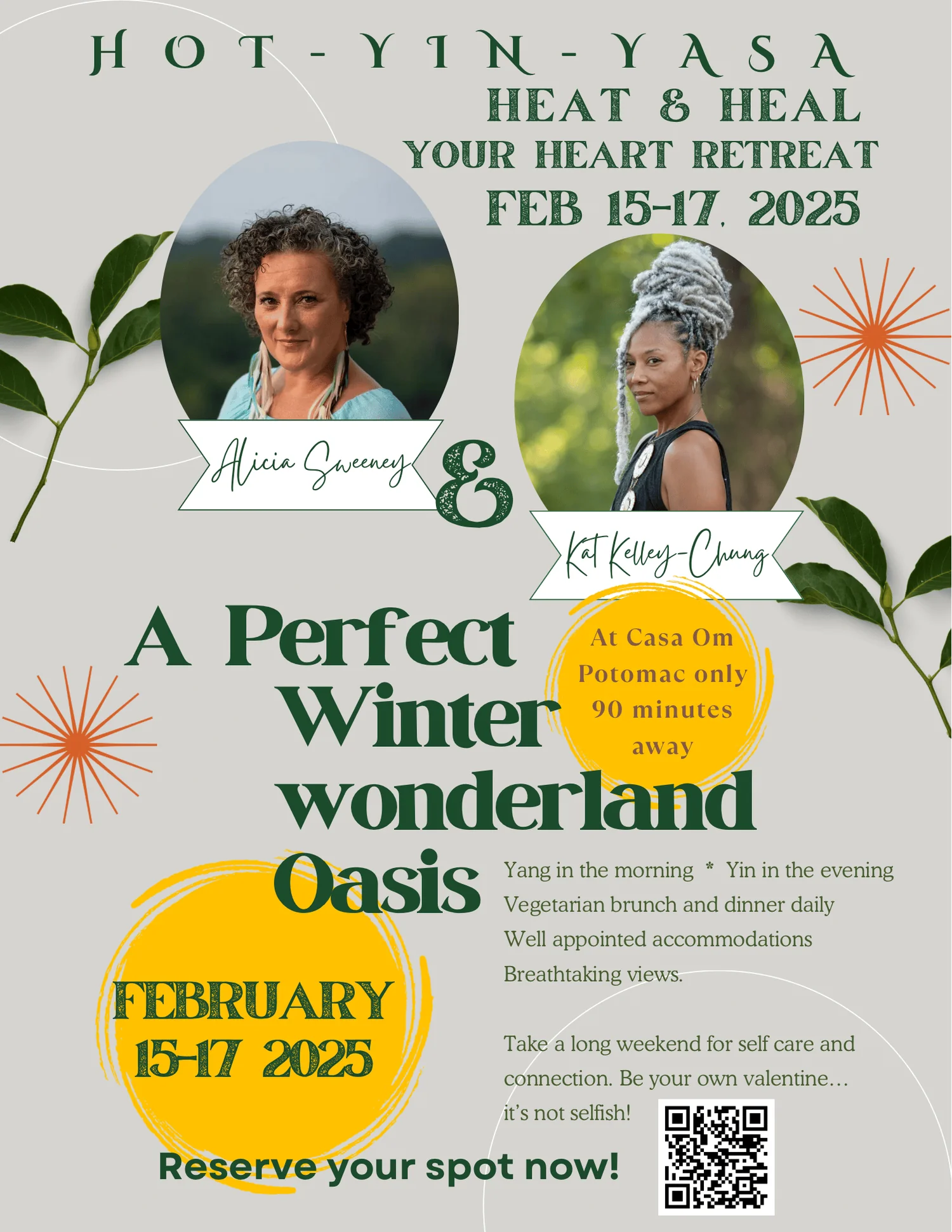 Het yin-yasa-yogaretreat på vintern