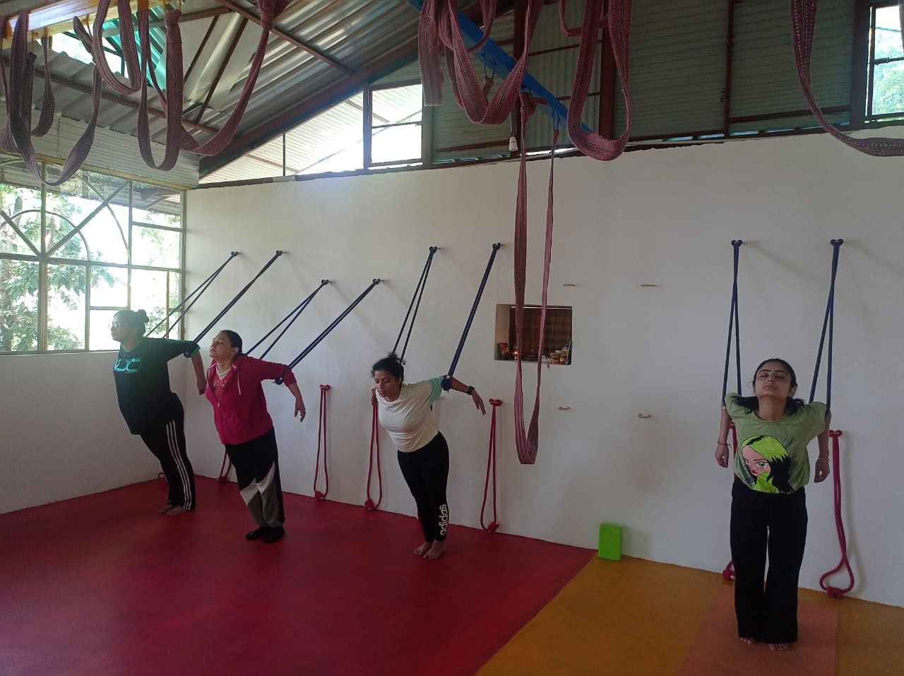 Yogaklass för drop-in