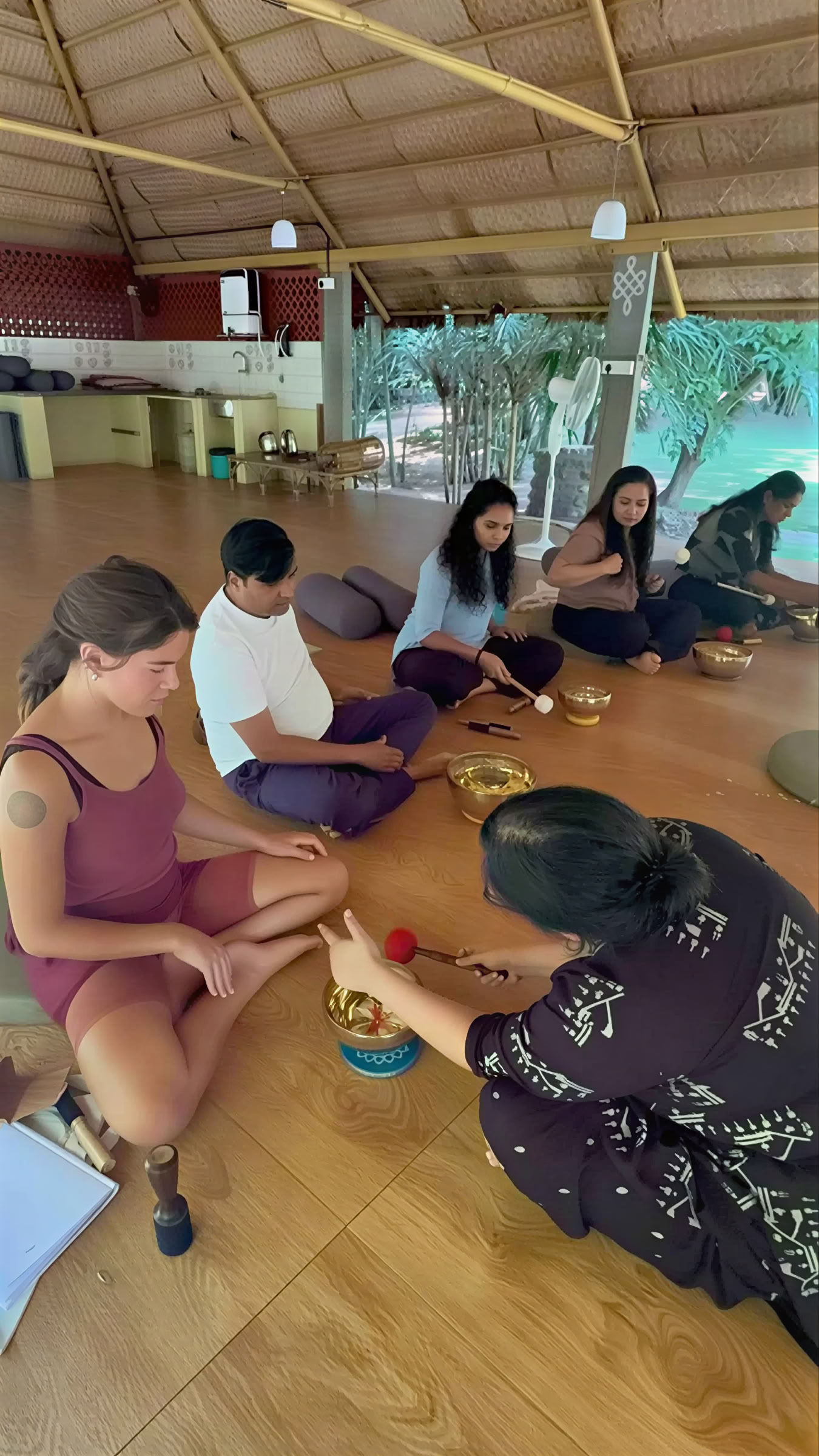 Ljudhelande meditationskurs i Mysore