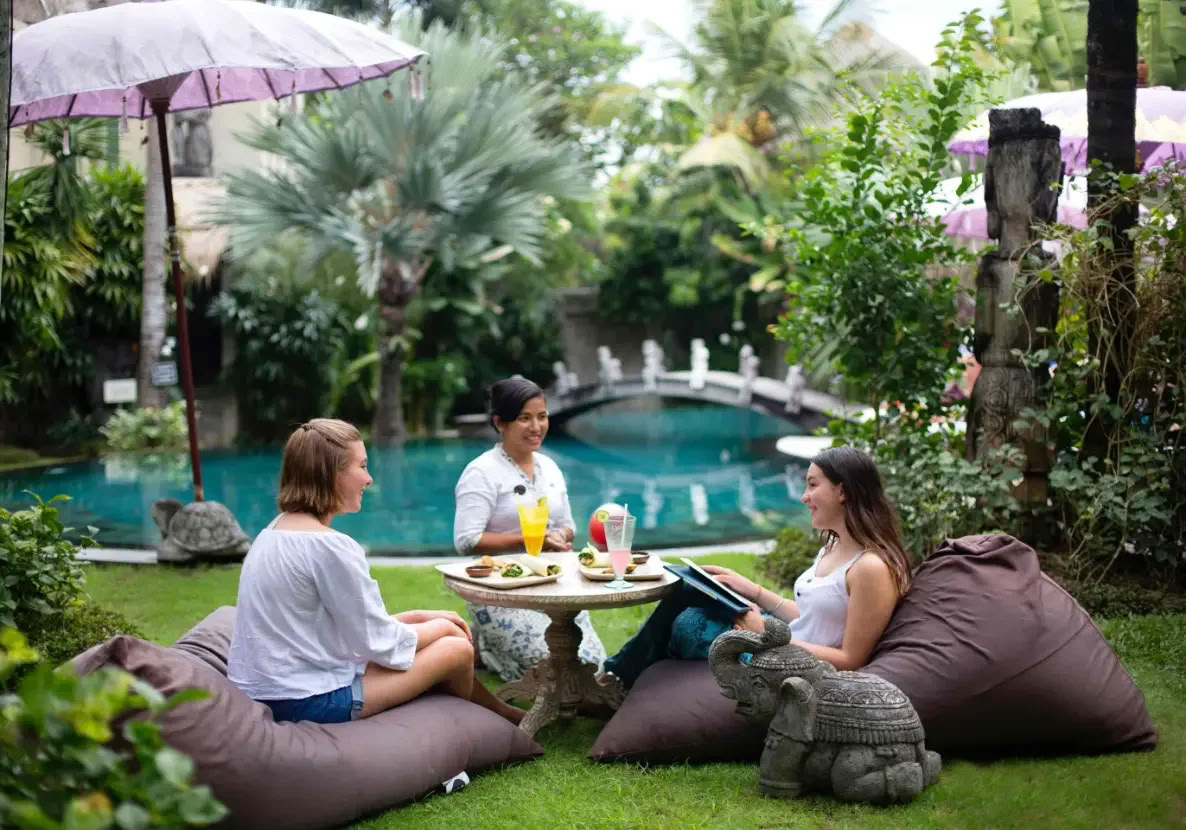 Välmående och meditation i Ubud