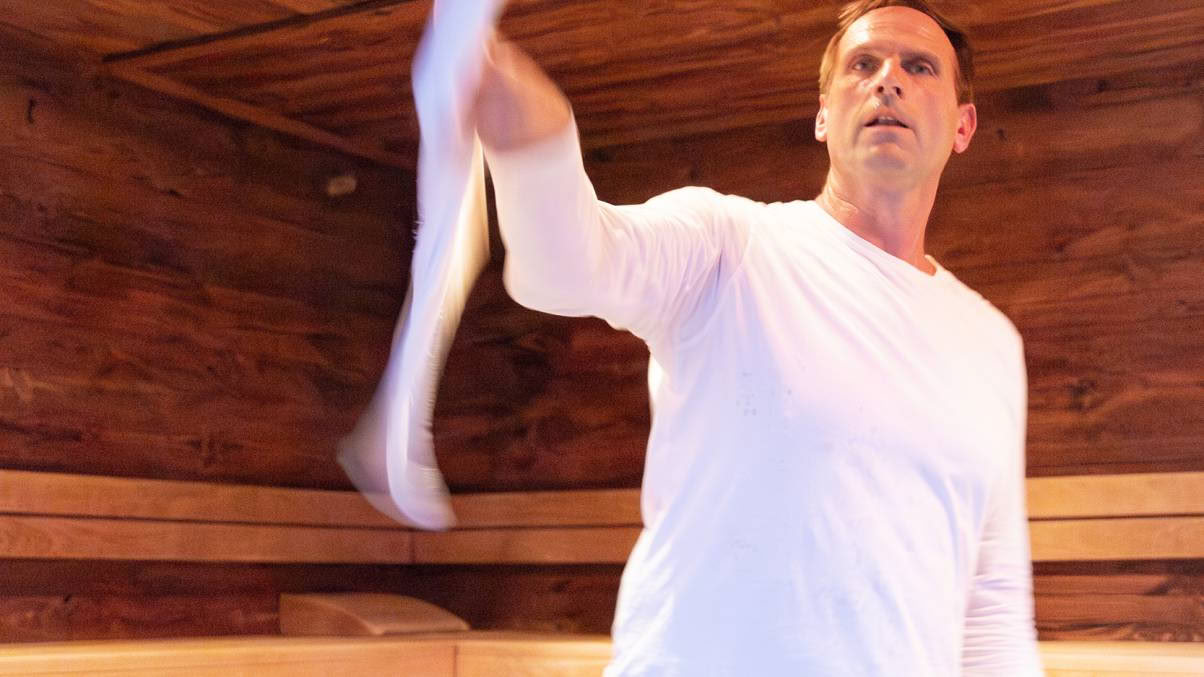 Fullmåne sen kväll på spa