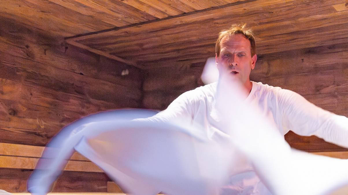 Fullmåne sen kväll på spa