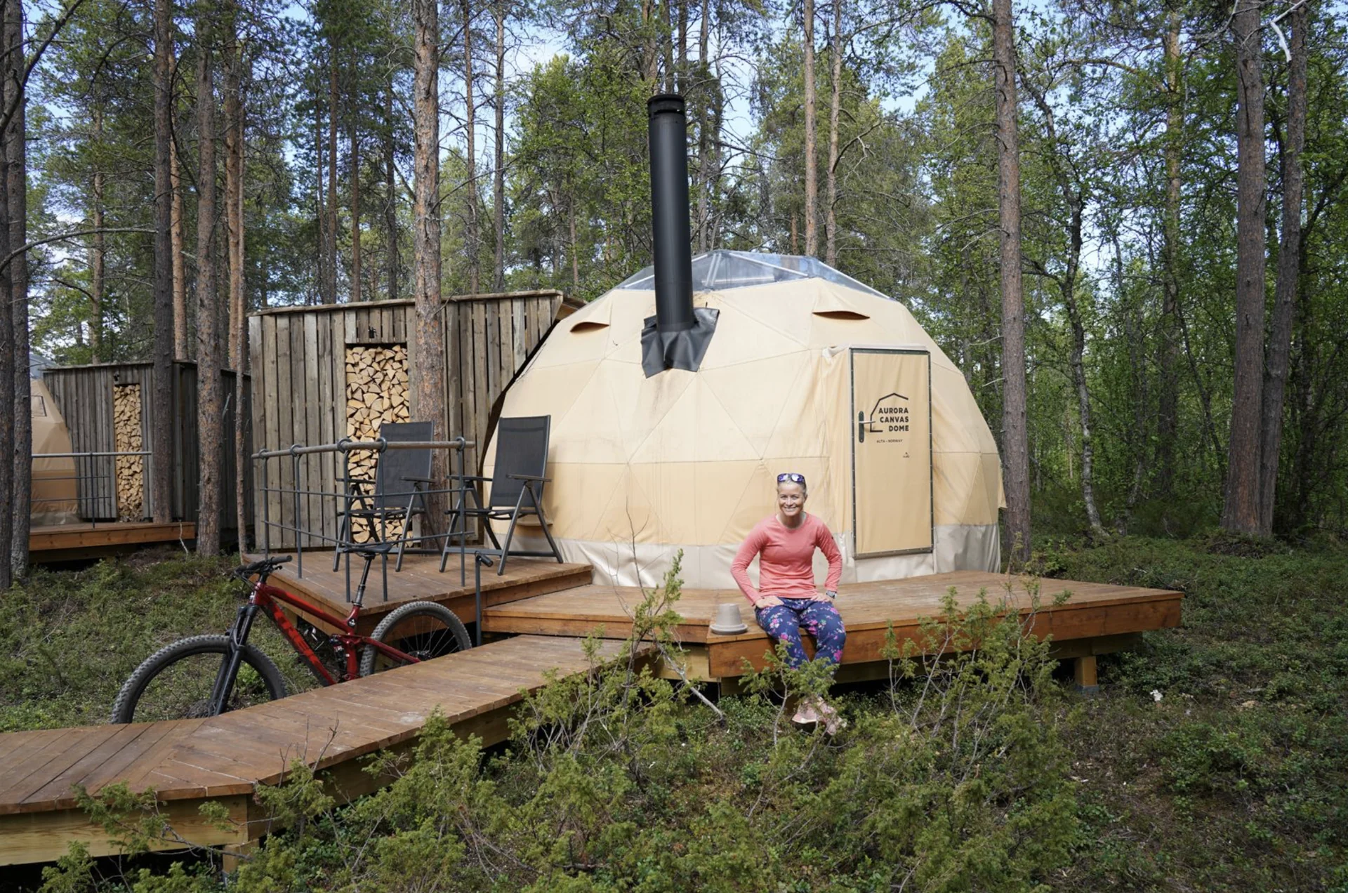 Yoga och backpacking i Norge
