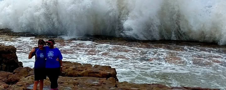 Safari och vandring vid Waterfall Bluff