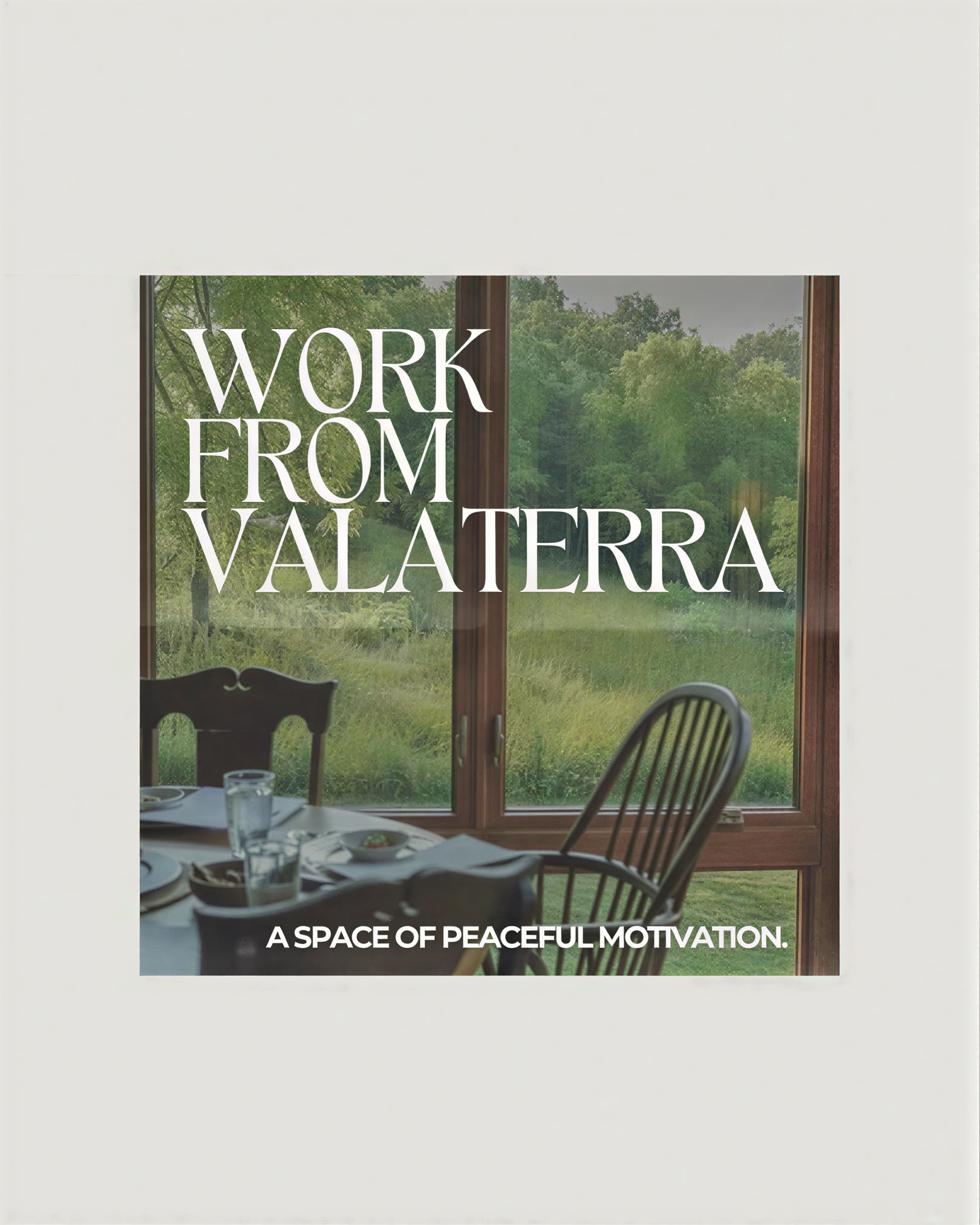Arbeta från Valaterra — Valaterra - retreatergård