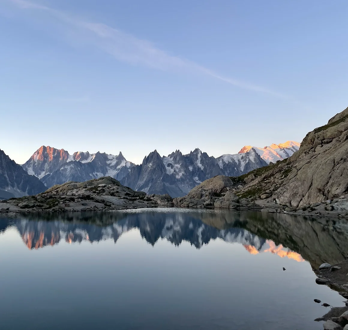 Andas och skapa kontakt i Chamonix