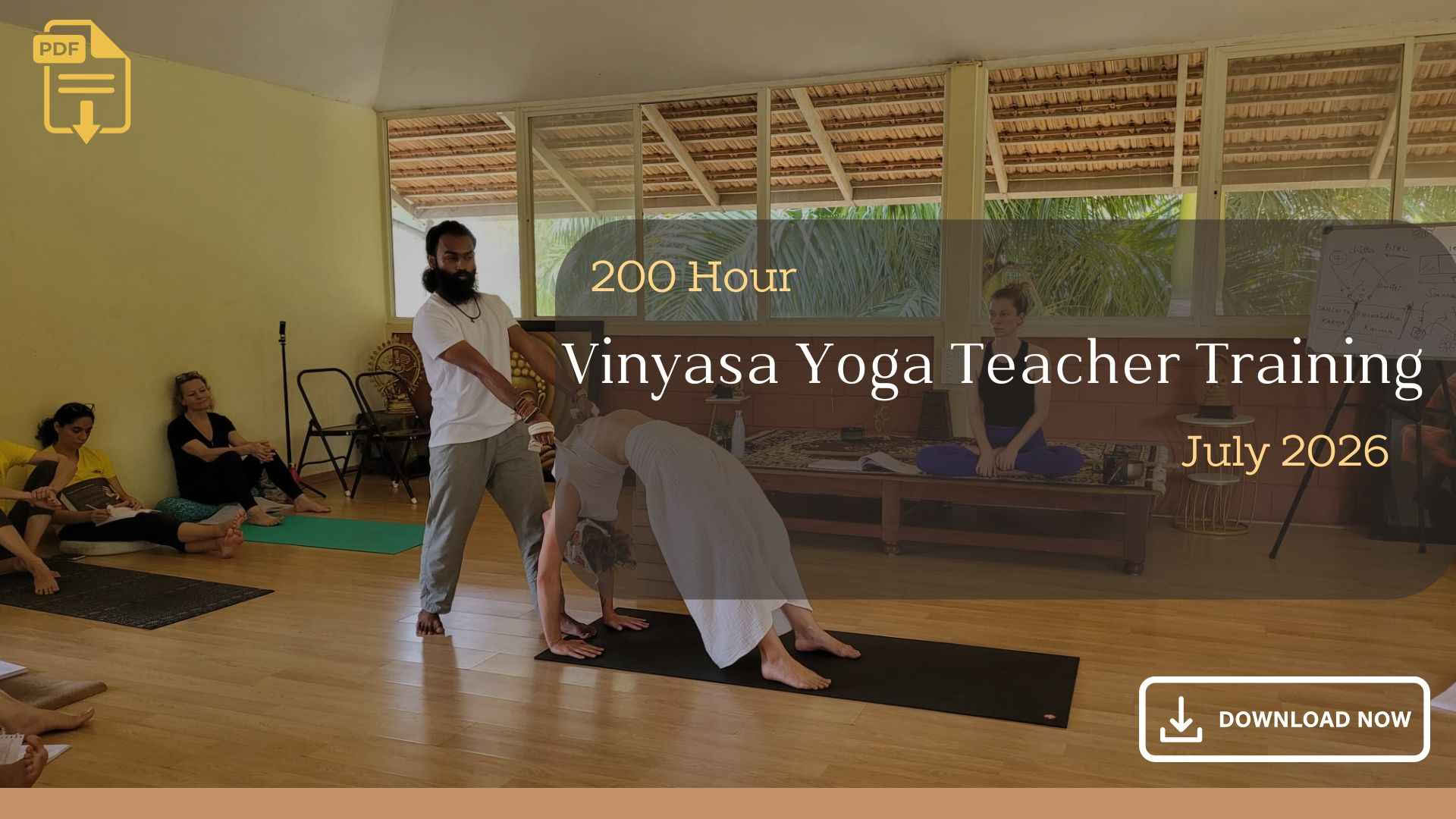 Vinyasa yogalärarutbildning - juli 2026