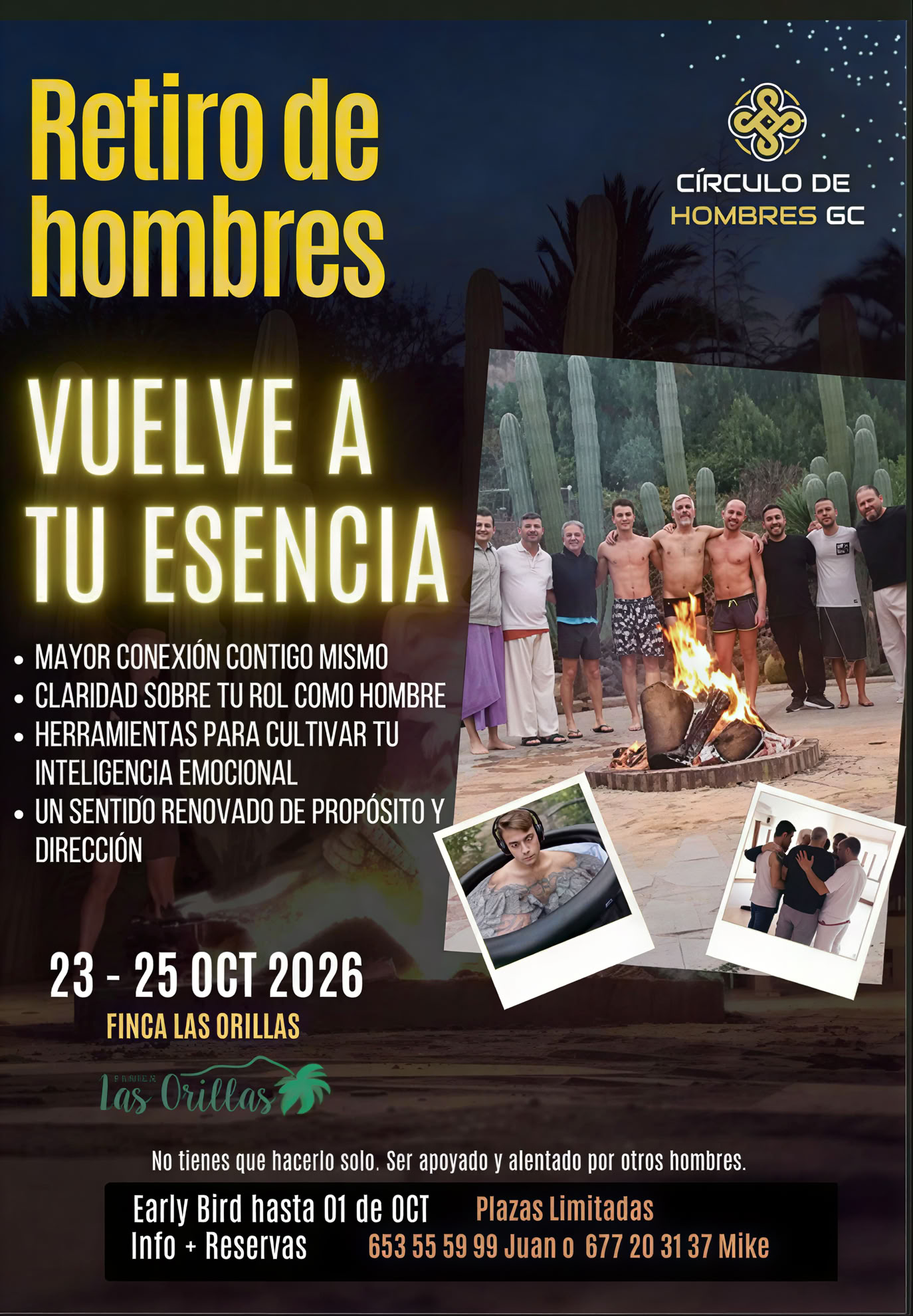 Mäns retreat – 23, 24 och 25 oktober