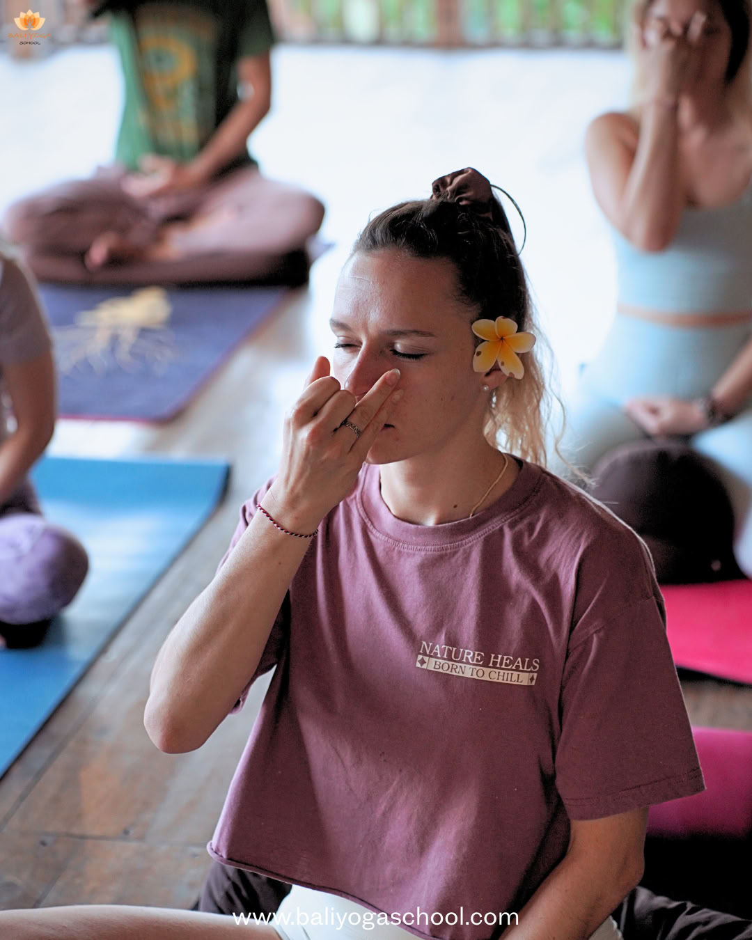 100 timmars yin-yogalärarutbildning på Bali, Indonesien