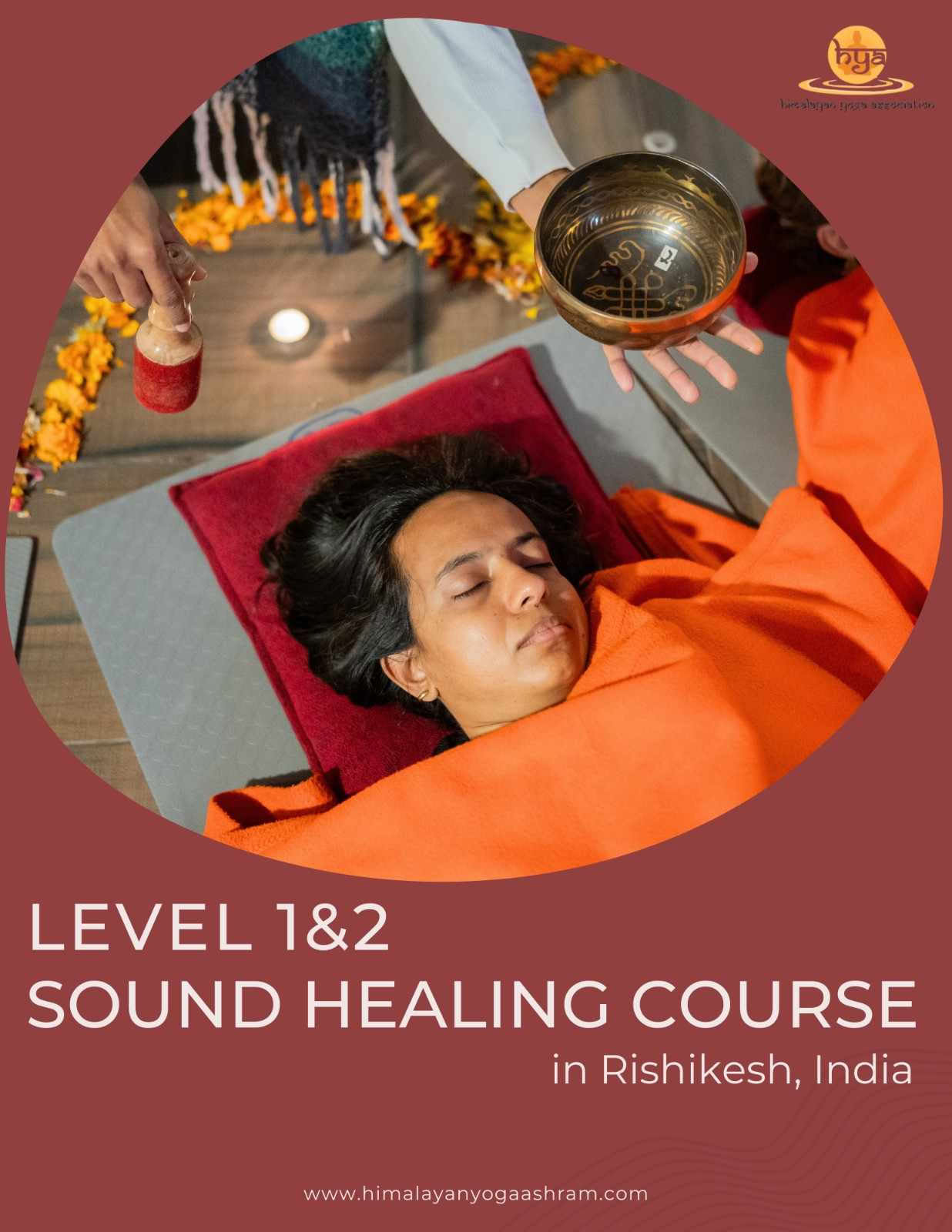 Ljudhealingkurs nivå 1, 2 och 3 i Rishikesh, Indien HYA
