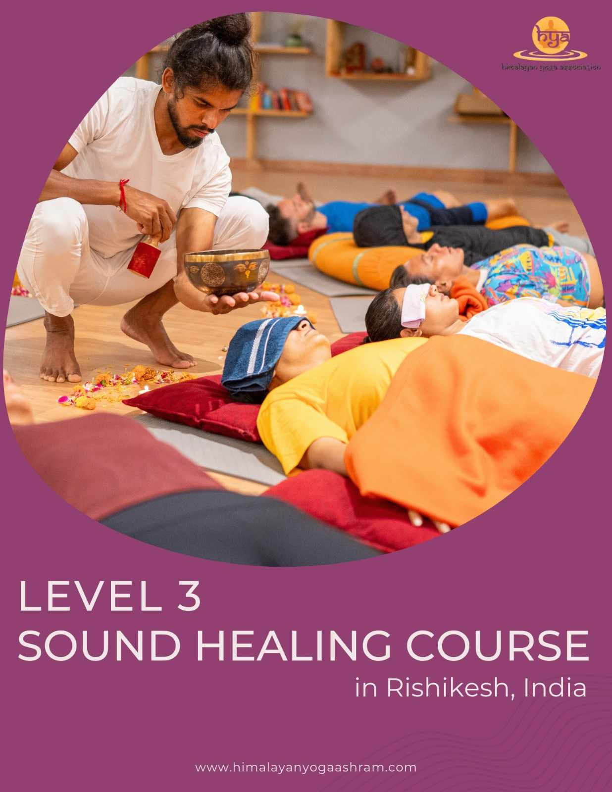 Ljudhealingkurs nivå 1, 2 och 3 i Rishikesh, Indien HYA