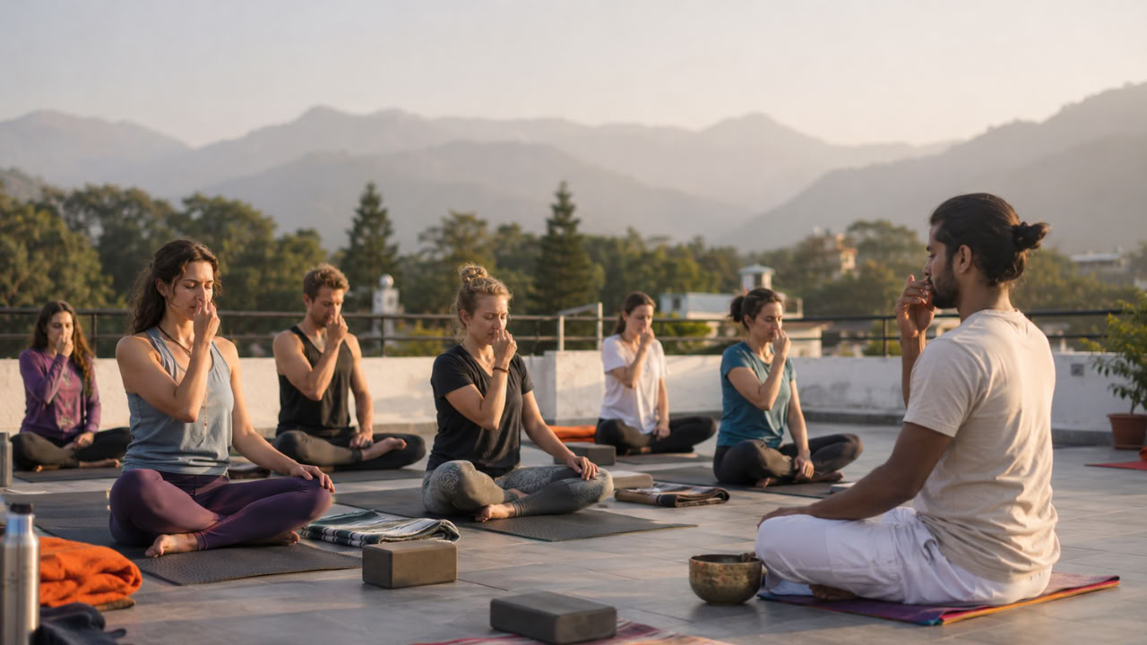 200-timmars yogalärarutbildning i Rishikesh – 1 jan till 11 jan