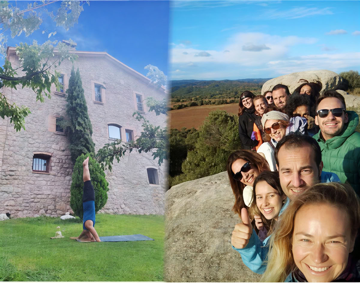 Yoga- och vin-evenemang