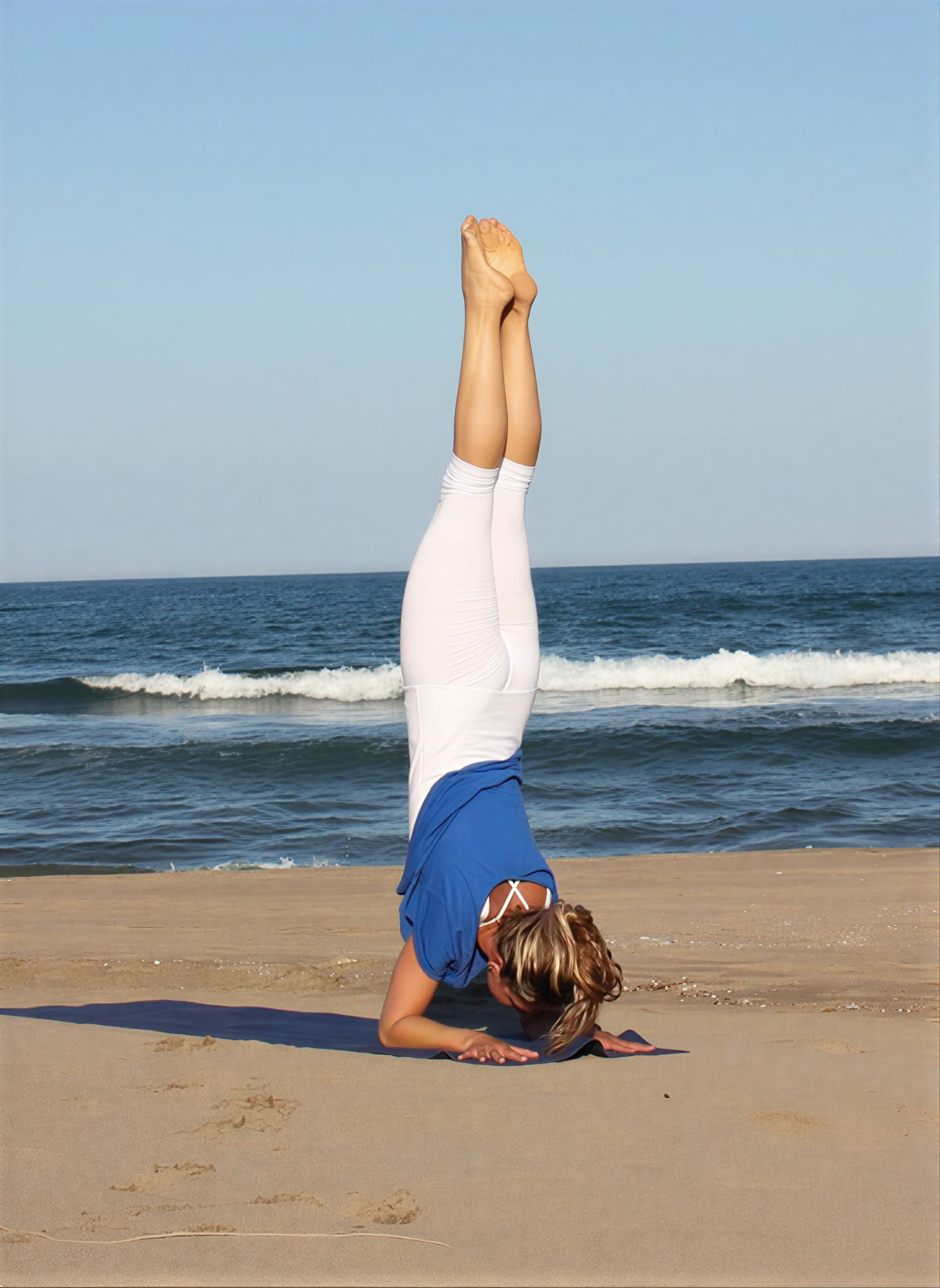 Yoga på stranden