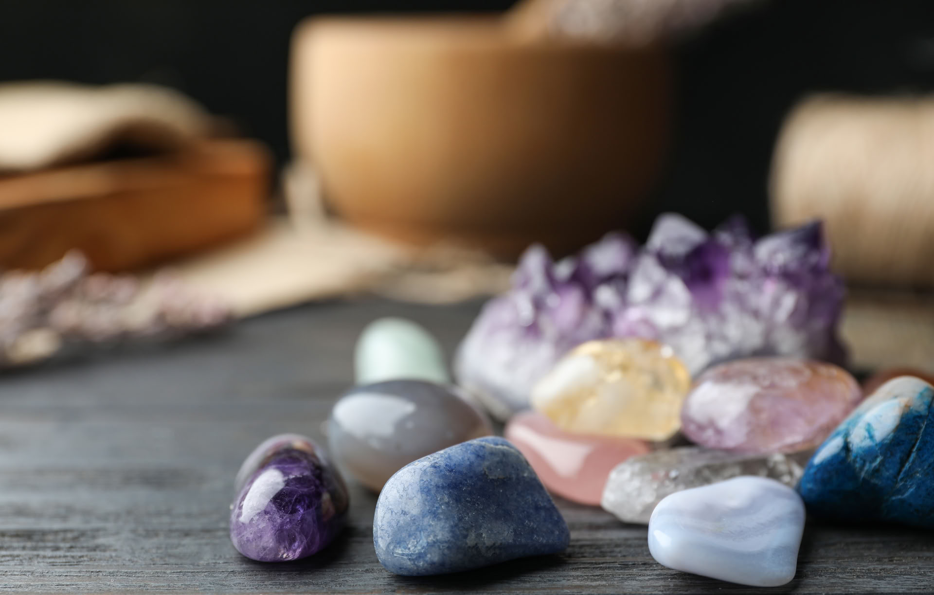 Meditation och kristallhealingklass