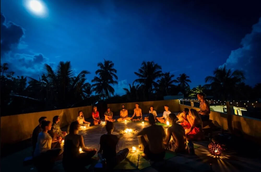 8-dagars nyårsyogaretreat med andningsövningar