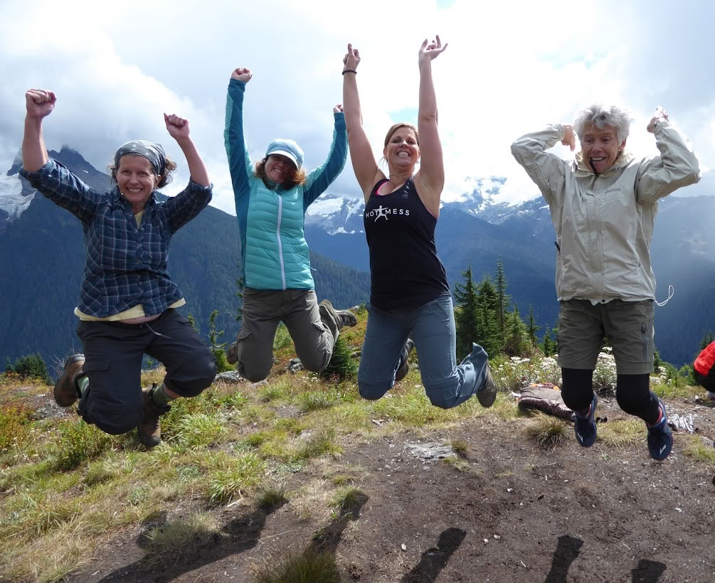 Yoga-, meditations- och vandringsdag vid Mount Rainier