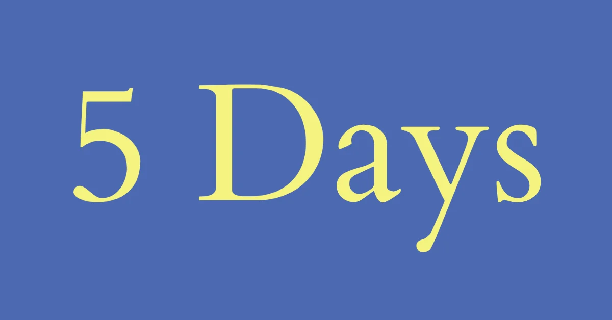 Soloresa med utvalt program, 5 dagar