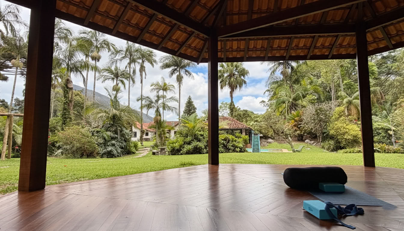 Yoga-retreat nära Rio de Janeiro under helgen