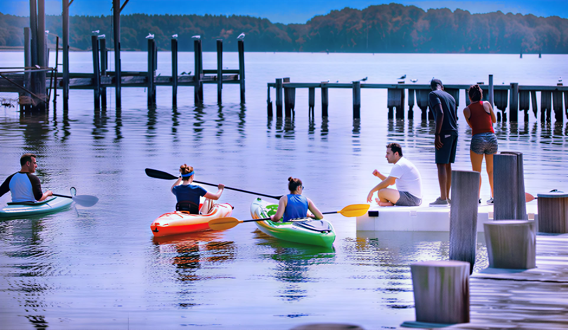 Yoga- och välmåendebas för retreater vid Chesapeake — privat egendom | Moofy