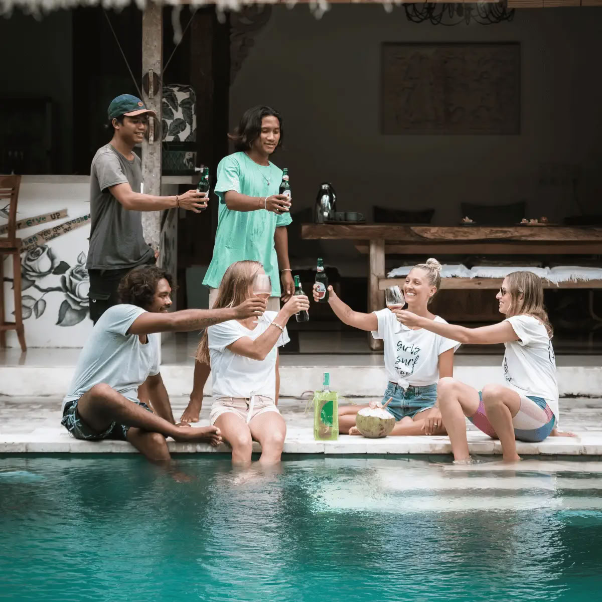 Surf- och yogaretreat på Bali