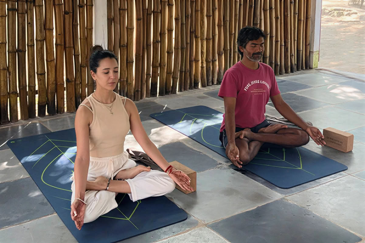 Yoga-retreatutbildning i Goa för nybörjare