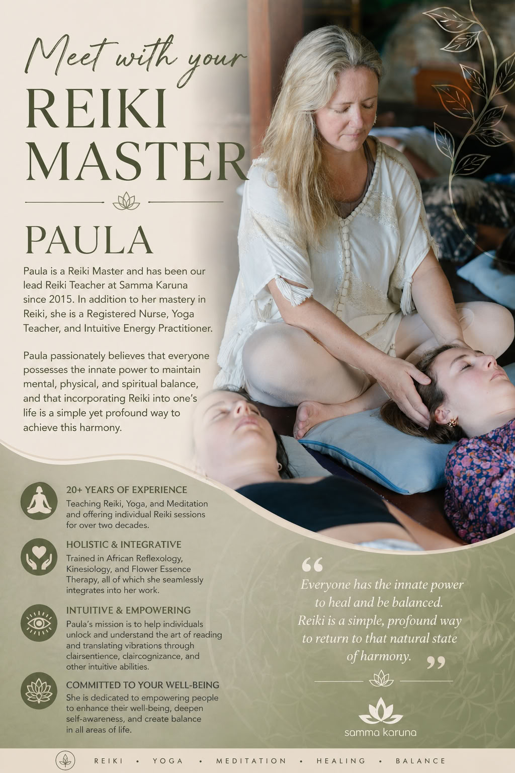Reiki-lärarutbildning för mästarnivå