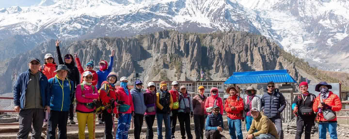 Yoga- och vandringstur på Annapurna Circuit med Tilicho-sjön