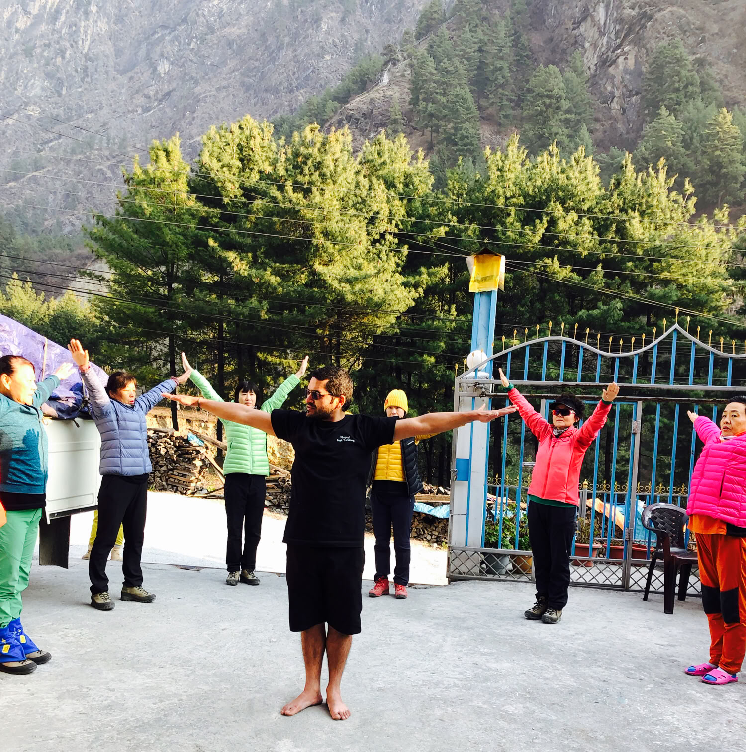 Yoga-trekking på Annapurna-slingan