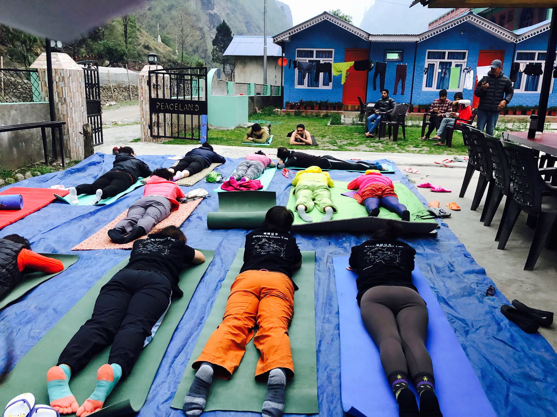 Yoga-trekking på Annapurna-slingan
