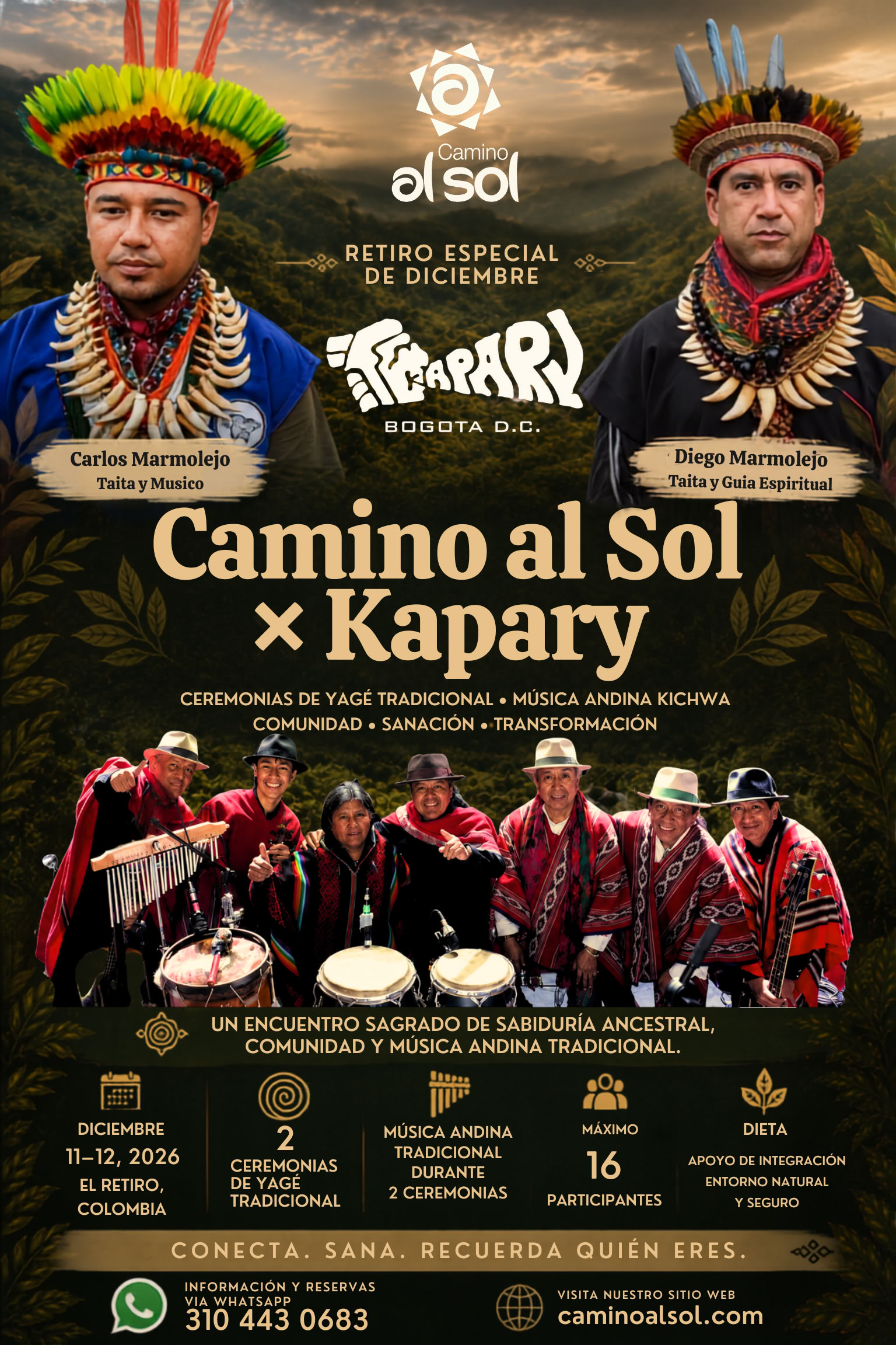 Ayahuascaretreat i Medellín i december 2026