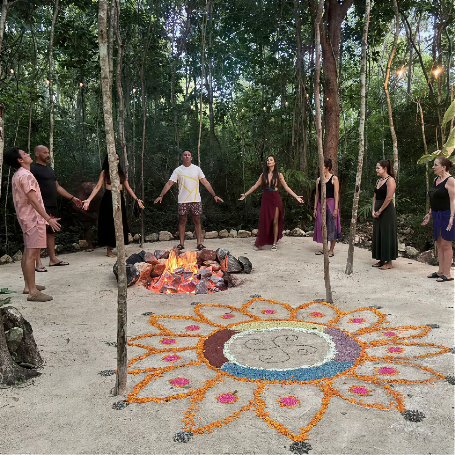 Yoga-retreat i naturen