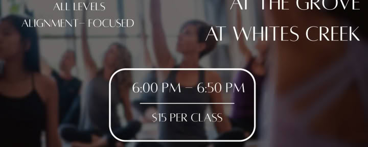 Lugn flow-yoga på The Grove at Whites Creek